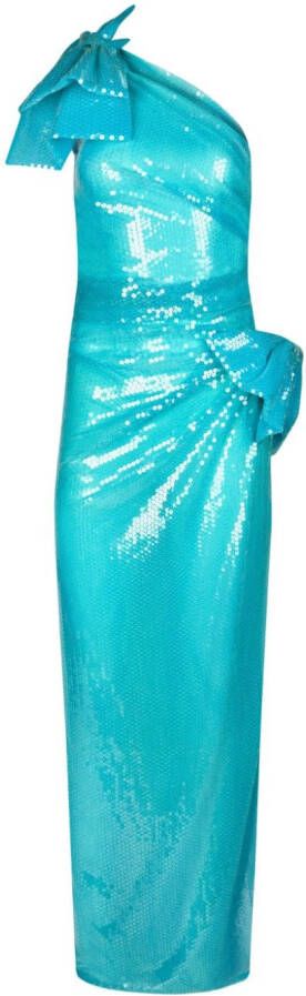 Nina Ricci Asymmetrische avondjurk Blauw