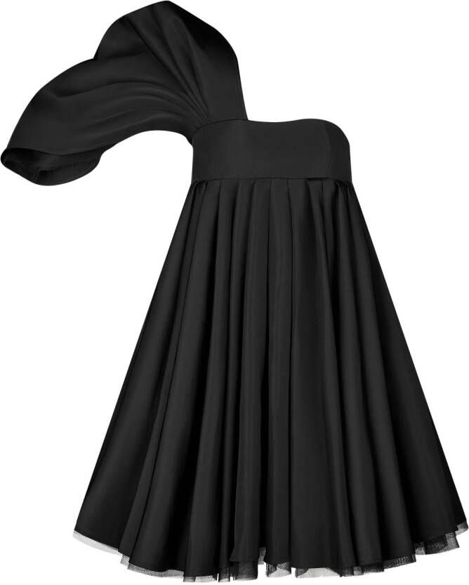 Nina Ricci Asymmetrische jurk Zwart