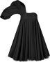 Nina Ricci Asymmetrische jurk Zwart - Thumbnail 1