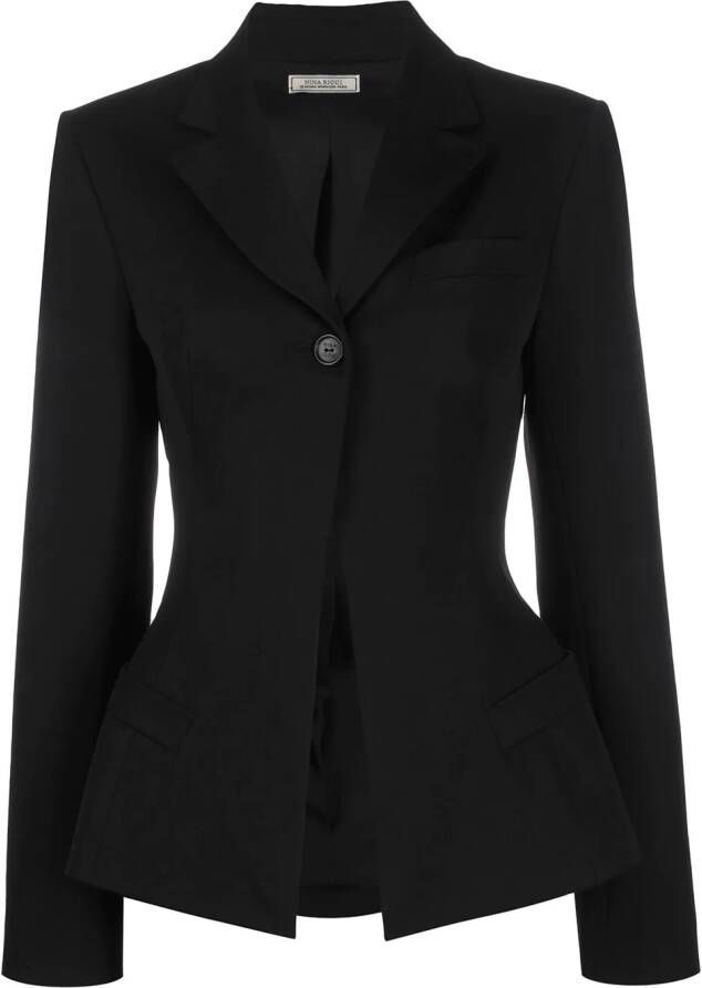 Nina Ricci Gestructureerde blazer Zwart