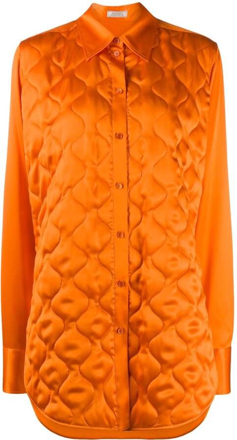 Nina Ricci Gewatteerde blouse Oranje