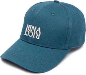 Nina Ricci Honkbalpet met geborduurd logo Blauw