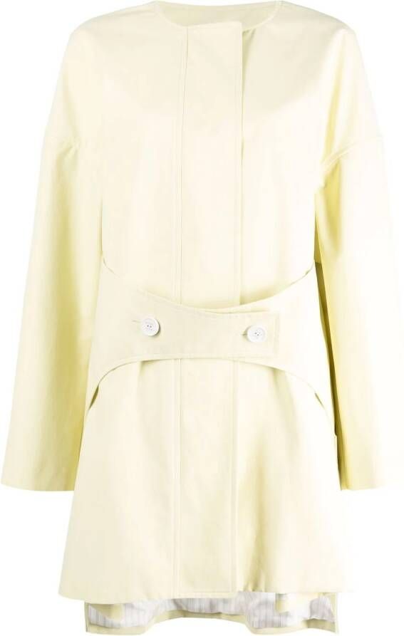 Nina Ricci Jas met enkele rij knopen Geel