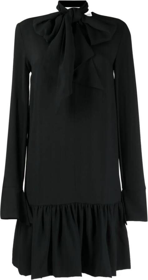 Nina Ricci Mini-jurk met lange mouwen Zwart