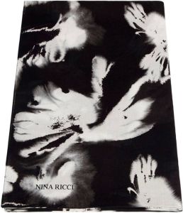 Nina Ricci Sjaal met abstracte print Zwart