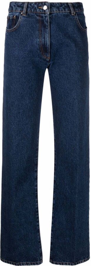 Nina Ricci straight-leg jeans Blauw