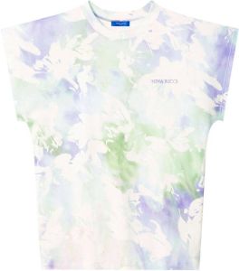 Nina Ricci T-shirt met tie-dye print Wit