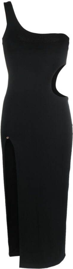 NISSA Asymmetrische midi-jurk Zwart