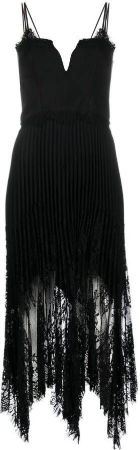 NISSA Mini-jurk met kanten afwerking Zwart