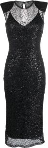 NISSA Midi-jurk met pailetten Zwart