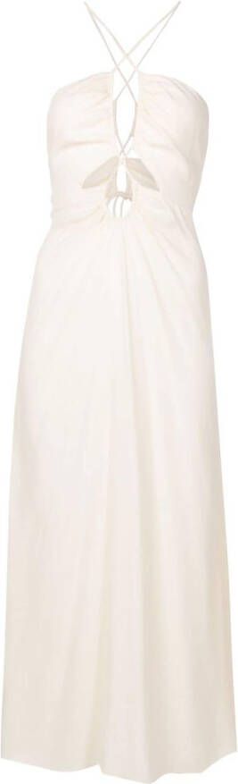 Nk Maxi-jurk met uitgesneden detail Wit