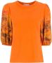 Nk T-shirt met tijgerprint Oranje - Thumbnail 1