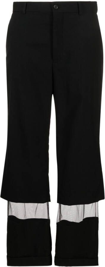 Noir Kei Ninomiya Cropped broek Zwart