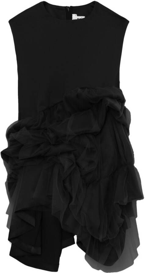 Noir Kei Ninomiya Gesmockte top Zwart