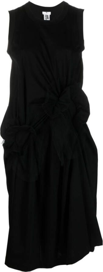Noir Kei Ninomiya Jurk met ruches Zwart