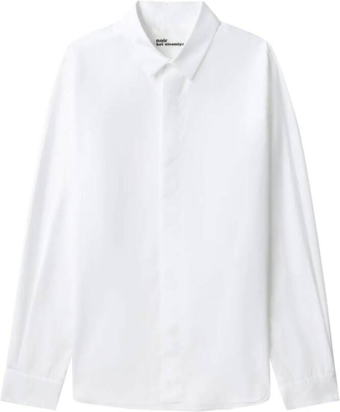 Noir Kei Ninomiya Katoenen blouse Wit