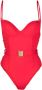 Noire Swimwear Badpak met ceintuur Rood - Thumbnail 1