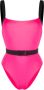 Noire Swimwear Badpak met ceintuur Roze - Thumbnail 1