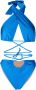 Noire Swimwear Badpak met halternek Blauw - Thumbnail 1