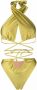 Noire Swimwear Badpak met halternek Geel - Thumbnail 1