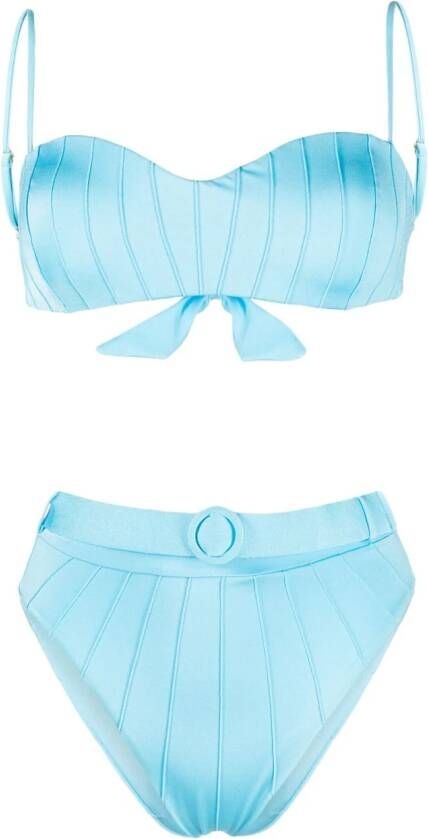 Noire Swimwear High waist bikini Blauw