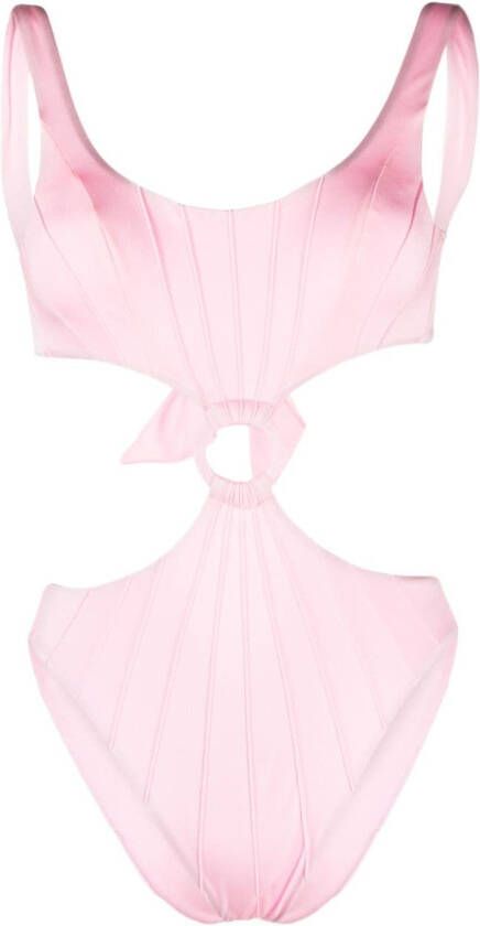 Noire Swimwear Uitgesneden badpak Roze