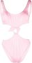 Noire Swimwear Uitgesneden badpak Roze - Thumbnail 1
