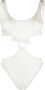 Noire Swimwear Uitgesneden badpak Wit - Thumbnail 1