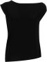 Norma Kamali Asymmetrische top Zwart - Thumbnail 1