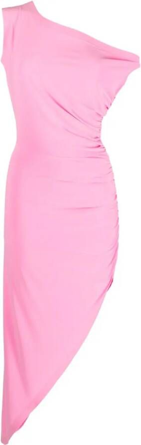 Norma Kamali Asymmetrische jurk Roze