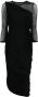 Norma Kamali Asymmetrische jurk Zwart - Thumbnail 1