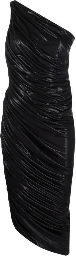 Norma Kamali Asymmetrische jurk Zwart
