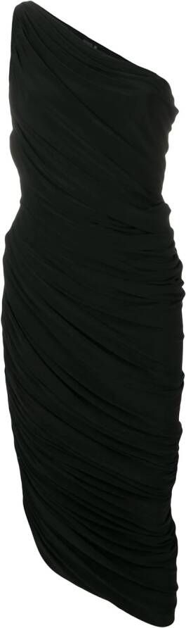 Norma Kamali Asymmetrische jurk Zwart