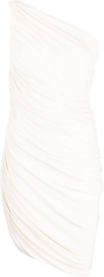 Norma Kamali Off-shoulder jurk Beige