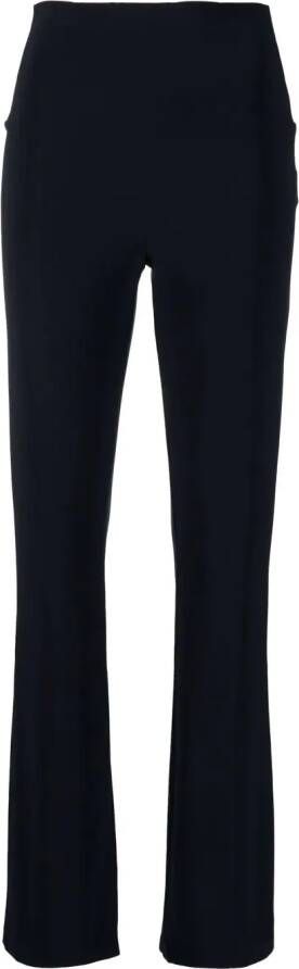 Norma Kamali Flared broek Blauw