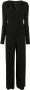 Norma Kamali Gesmockte jumpsuit Zwart - Thumbnail 1