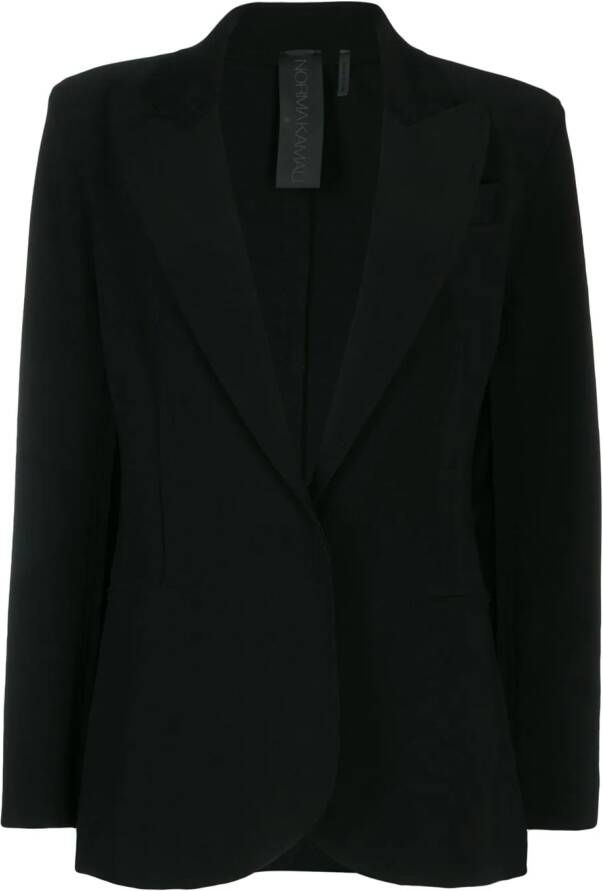Norma Kamali Getailleerde blazer Zwart