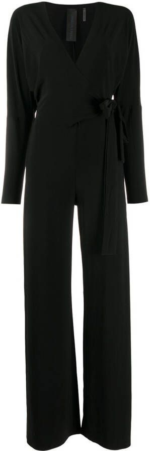 Norma Kamali Jumpsuit met gestrikte taille Zwart