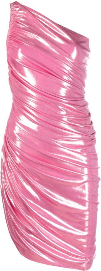 Norma Kamali Metallic jurk Roze