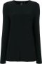 Norma Kamali round neck sweater Zwart - Thumbnail 1
