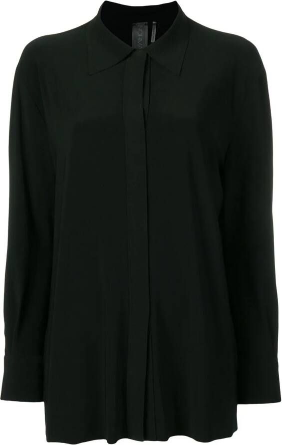 Norma Kamali Shirt met verborgen sluiting Zwart