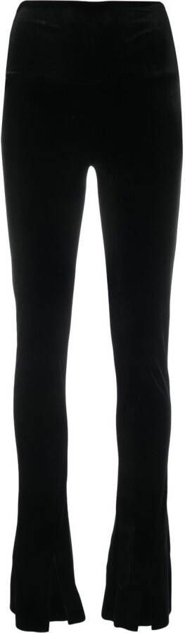 Norma Kamali Flared legging Zwart