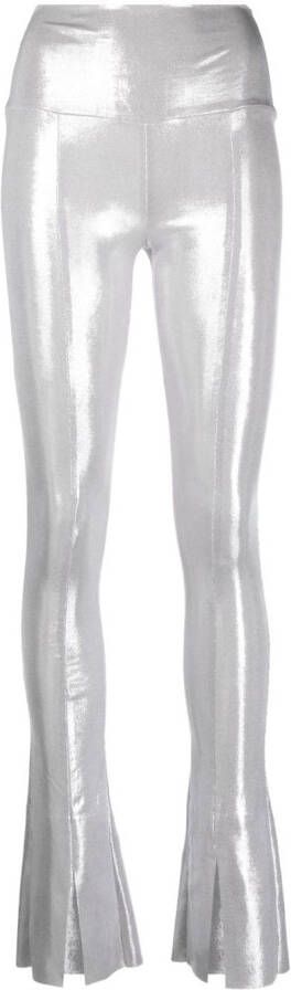 Norma Kamali Legging met metallic-effect Zilver