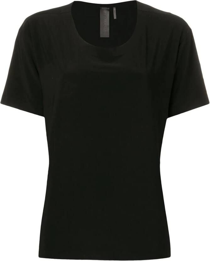 Norma Kamali T-shirt met ronde hals Zwart