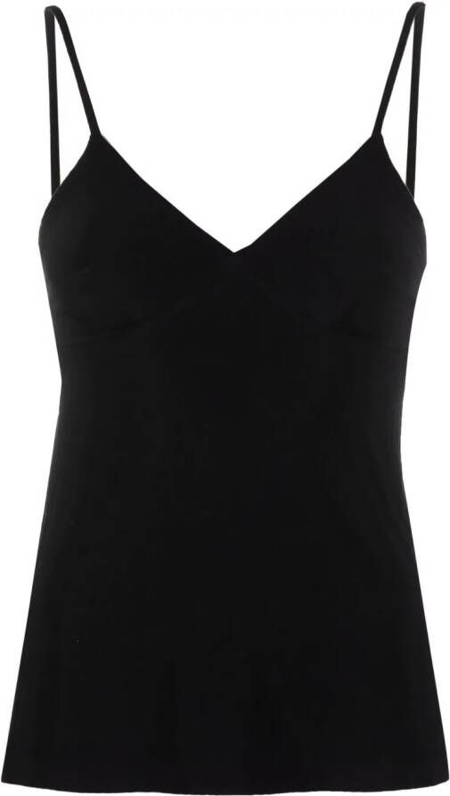 Norma Kamali Top met spaghetti bandjes Zwart
