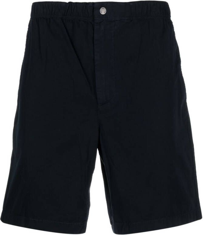 Norse Projects Bermuda shorts met elastische tailleband Blauw