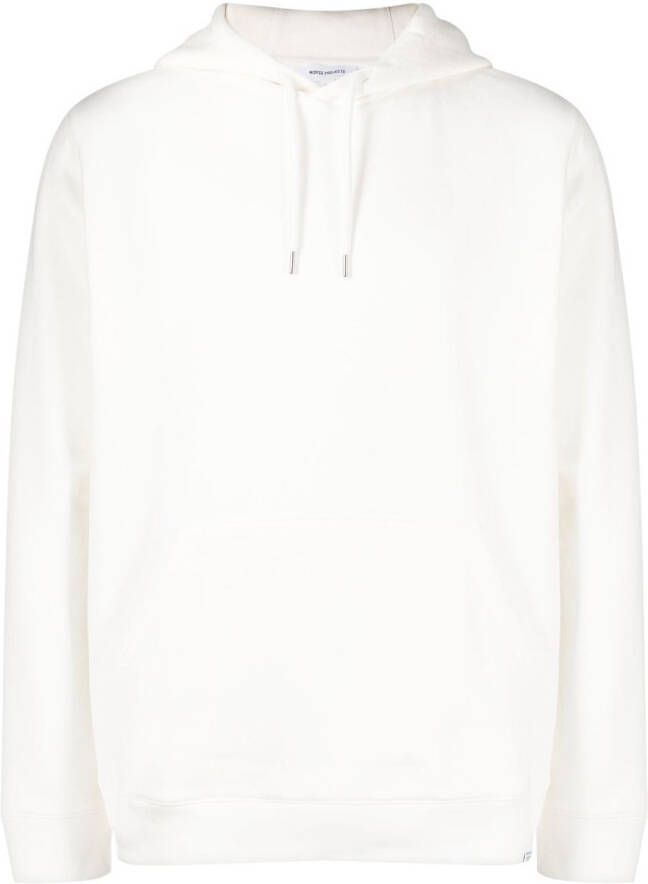 Norse Projects Hoodie met logopatch Wit