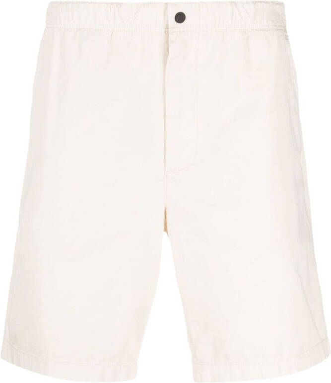 Norse Projects Bermuda shorts met logopatch Beige