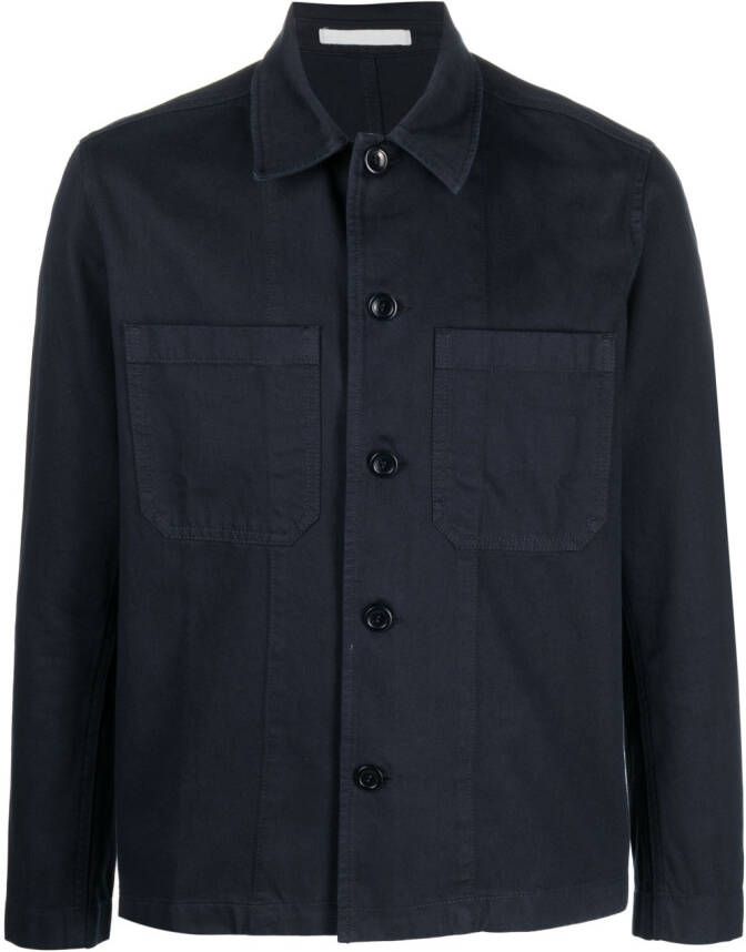 Norse Projects Shirtjack met lange mouwen Blauw