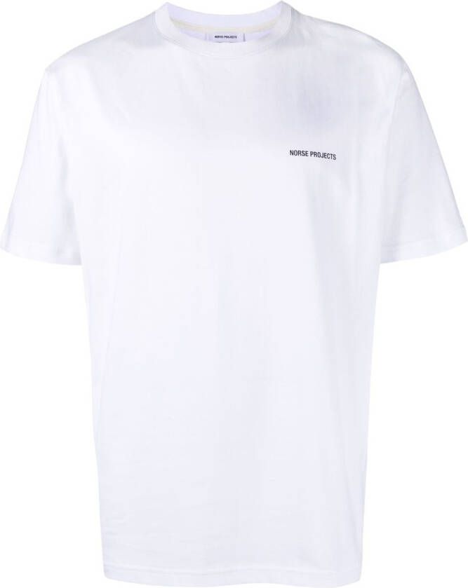 Norse Projects T-shirt met logoprint Wit